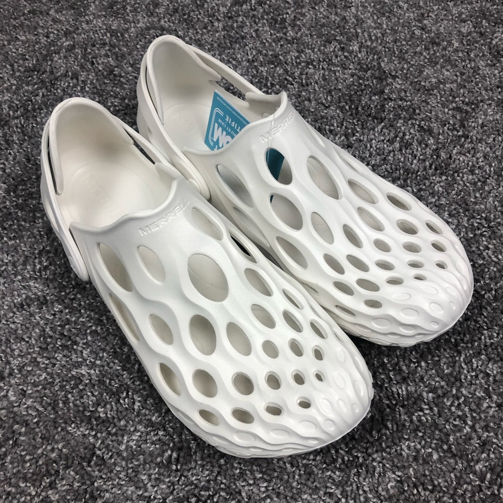 Merrell Hydro Moc White Mens Croc Sandals Casual Hiking Shoes Size 10 J85863 - Picture 3 of 13